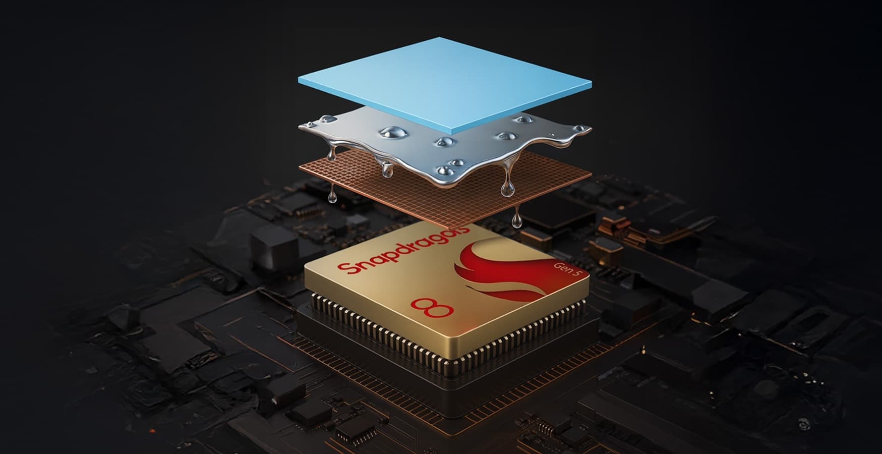 ArcticMesh-jäähdytysjärjestelmä: kupariverkko ja höyrykammio Snapdragon 8 Gen 5:n päällä