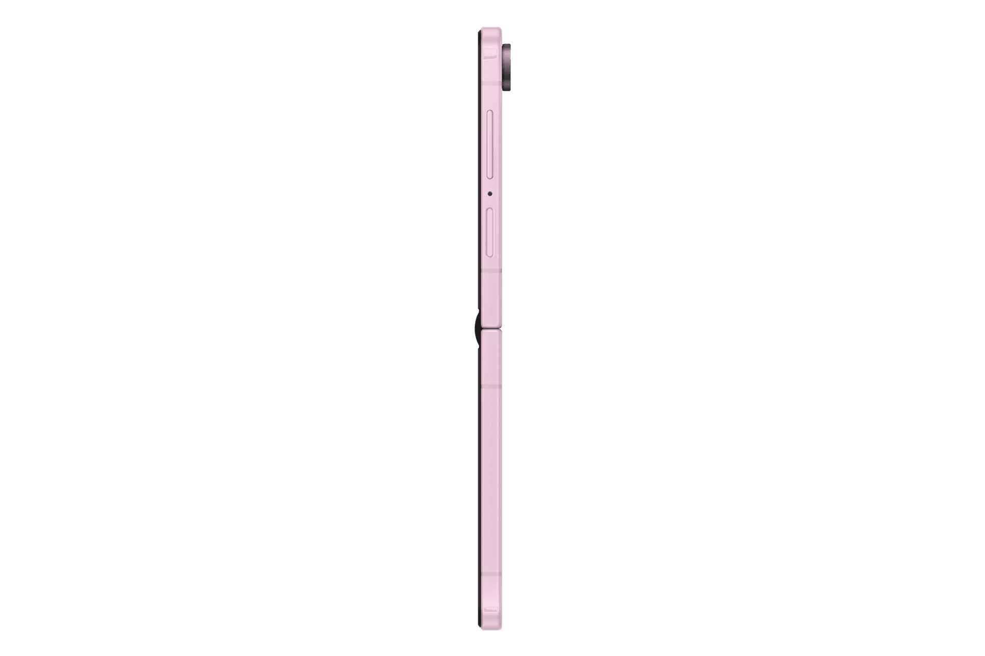 Folded Galaxy Z Flip8 in Pink, side profile