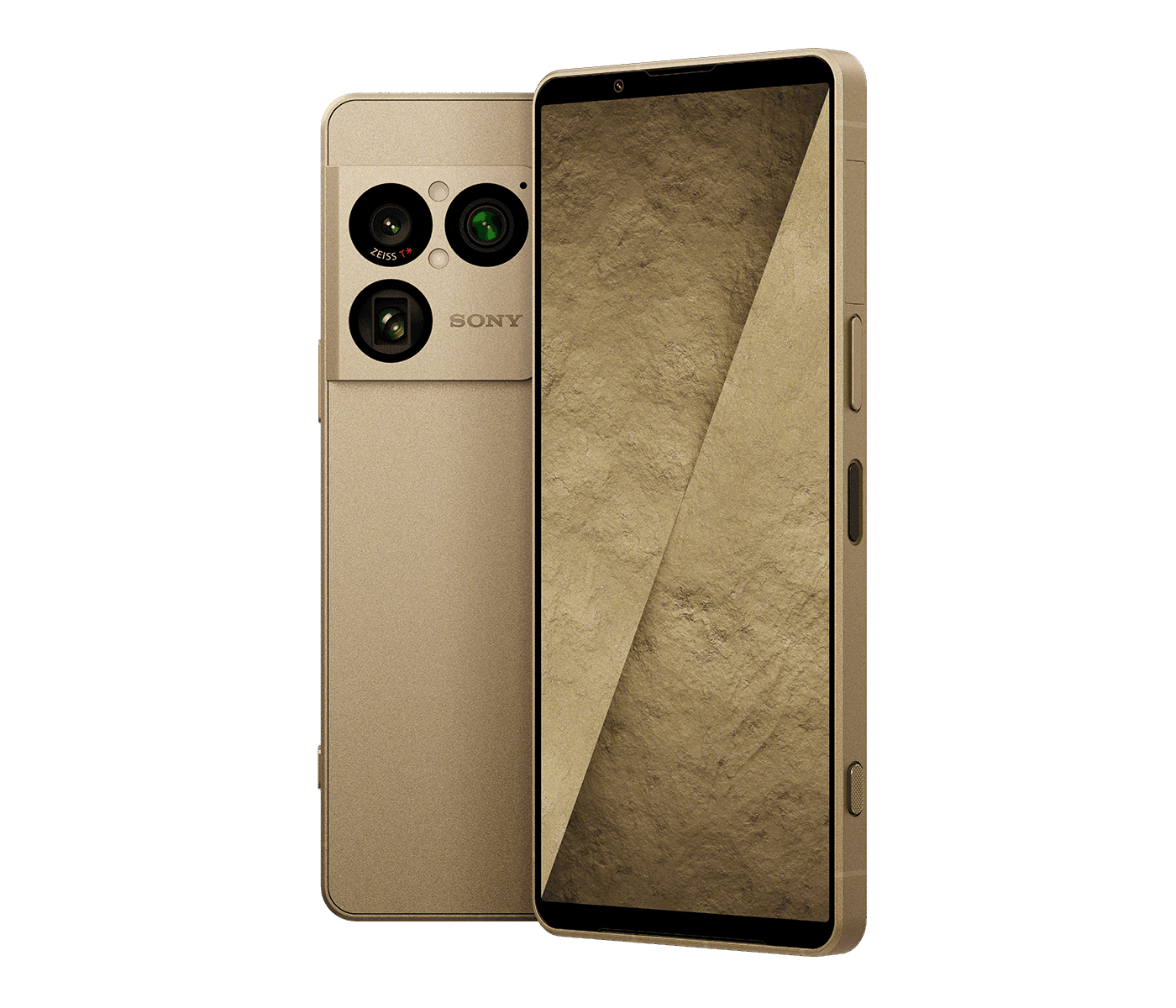 Sony Xperia 1 VIII v barvě Native Gold s novým designem ORE a modulem fotoaparátu